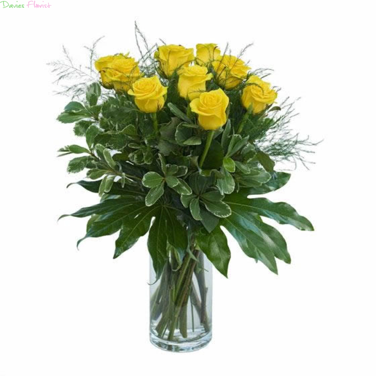 Classic Yellow Rose Handtied