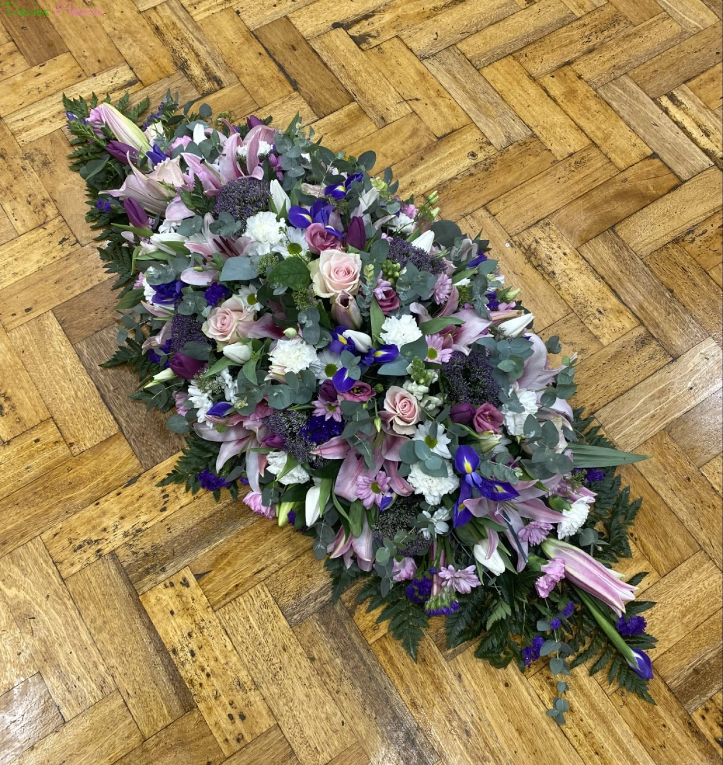 Mixed Flower Coffin Spray