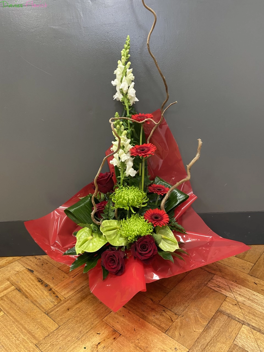 Green and Red Modern Arrangement