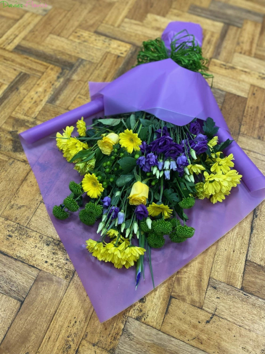 Yellow, Green and Purple Bouquet